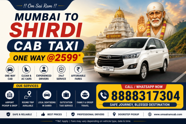 Mumbai to Shirdi Cab