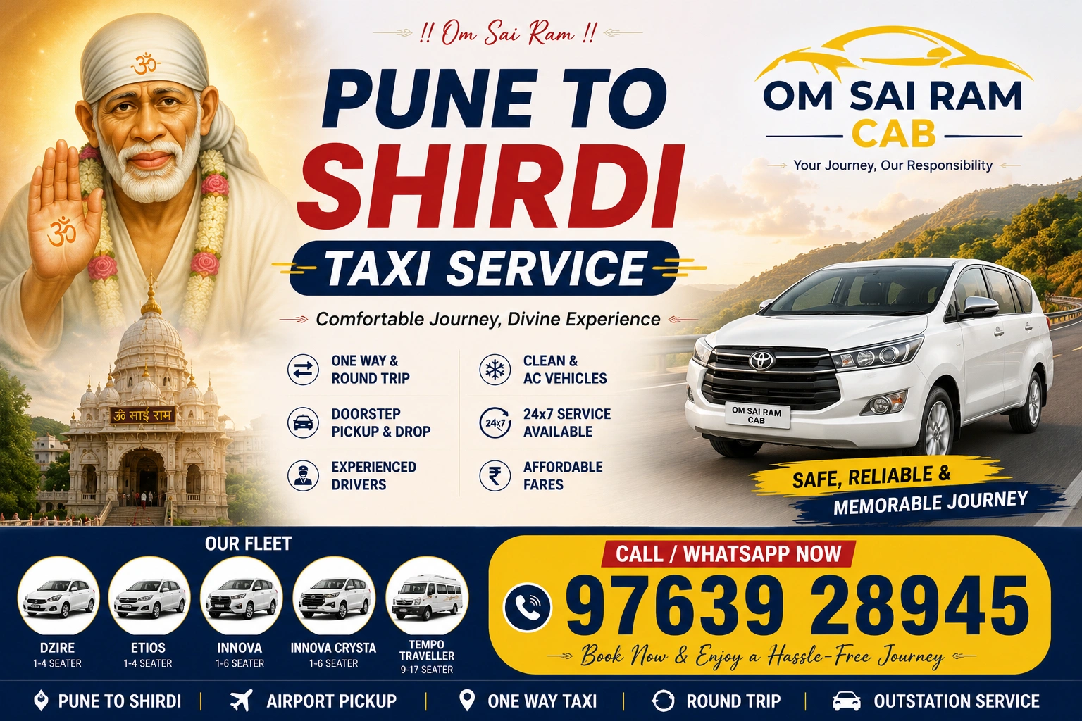 Read more about the article Pune to Shirdi Taxi